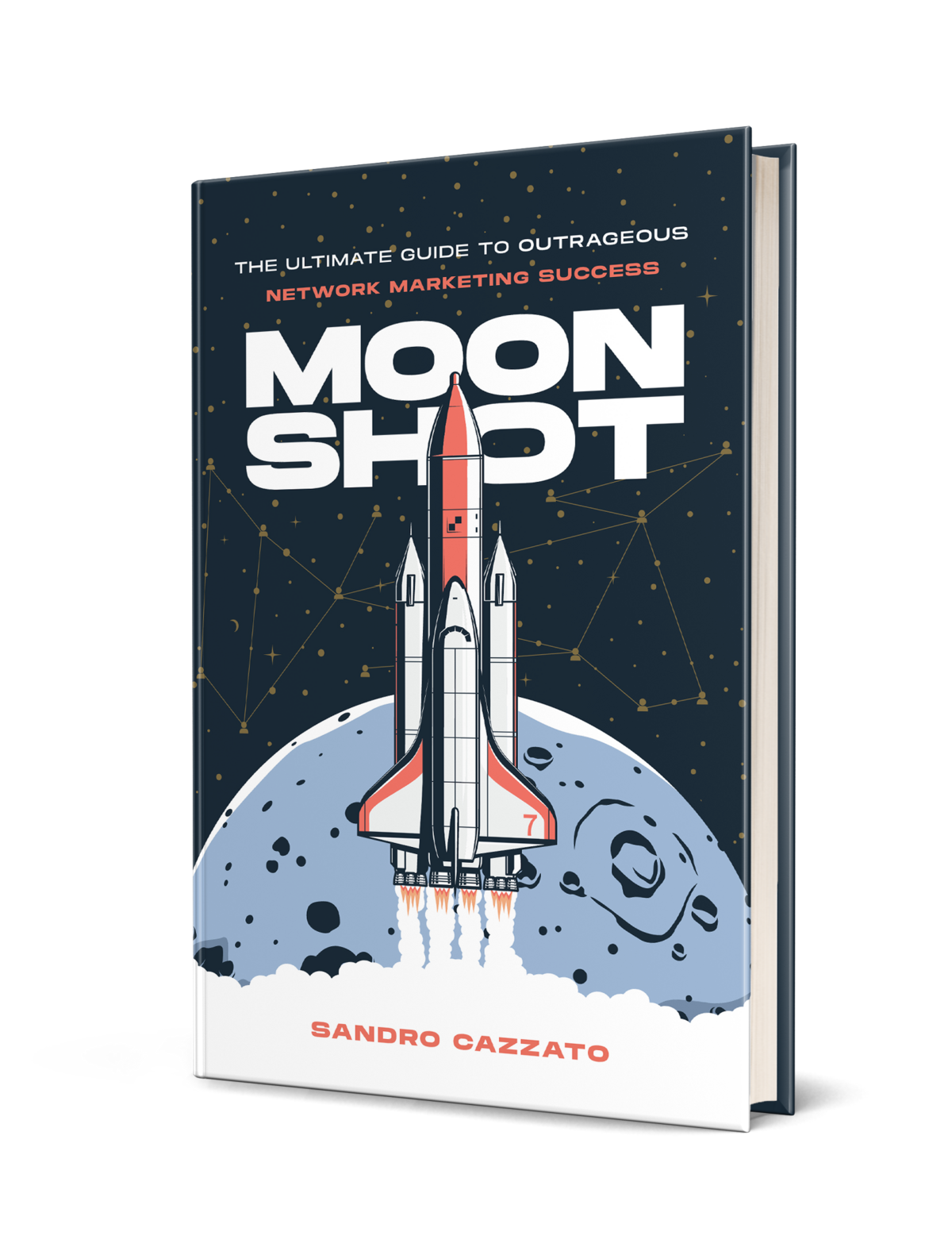 Moon Shot book cover by Sandro Cazzato